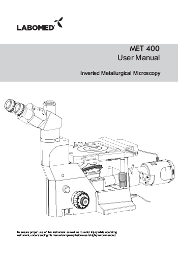 MET 400 Binocular Microscope User Manual