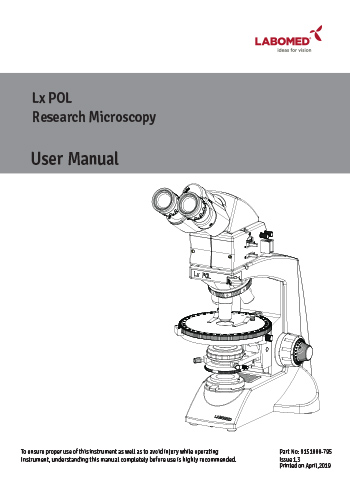 Lx POL Polarizing Microscope User Manual