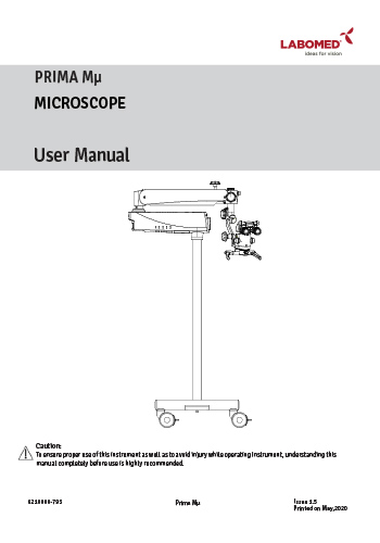 Prima MU OPH User Manual