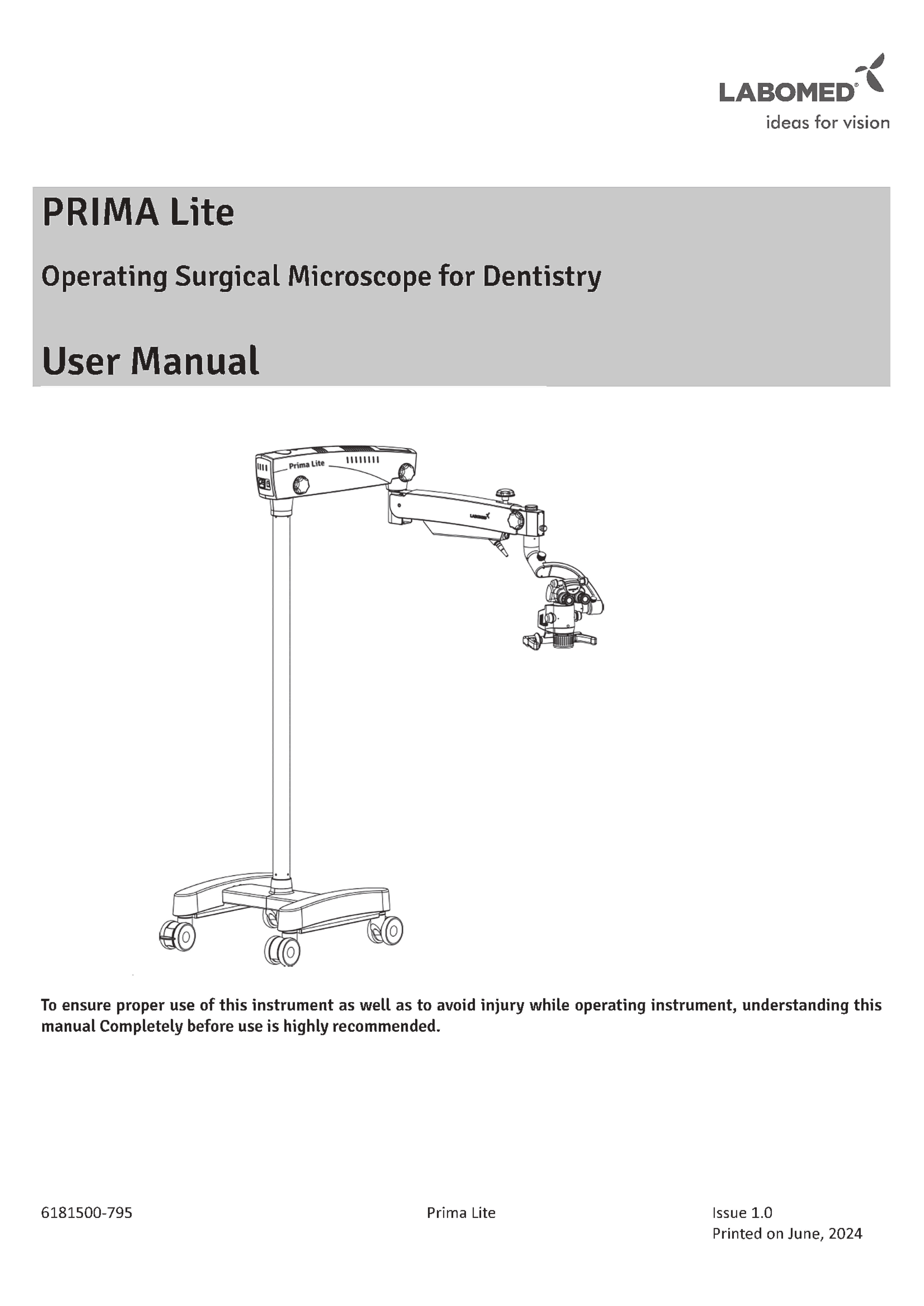 Prima Lite User Manual