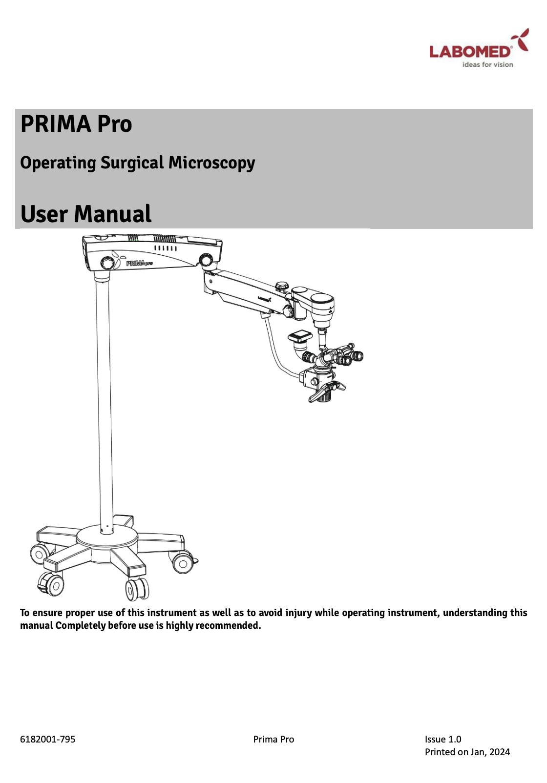 Prima Pro User Manual