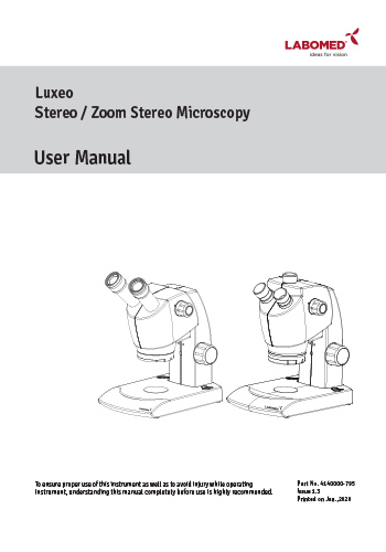 Luxeo 2S Microscope User Manual